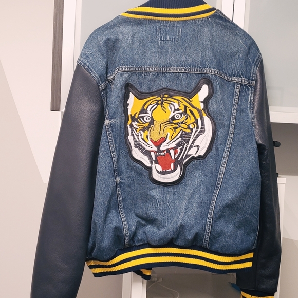 Ralph Lauren Varsity Denim Trucker Jacket - Picture 2 of 3